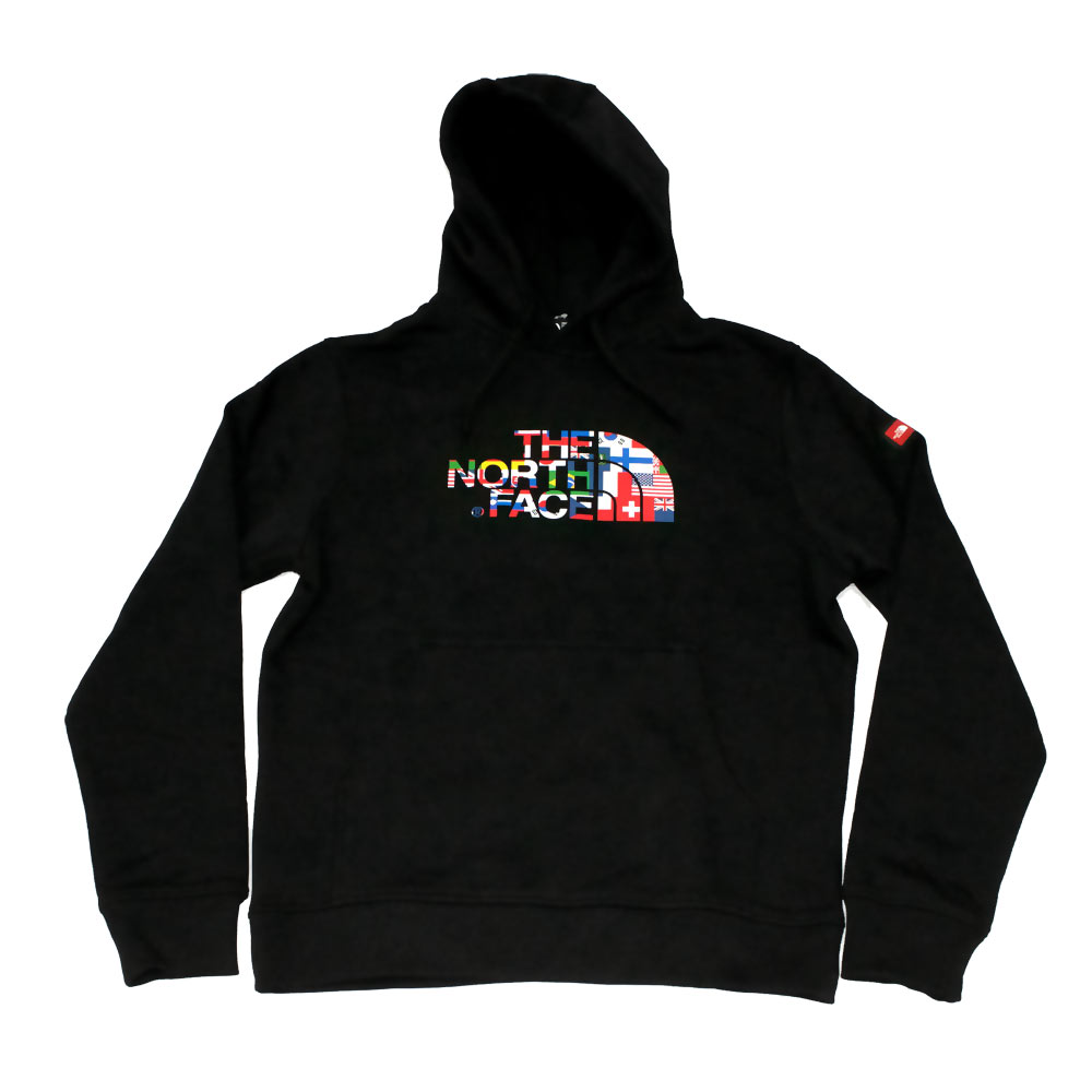 north face flag hoodie