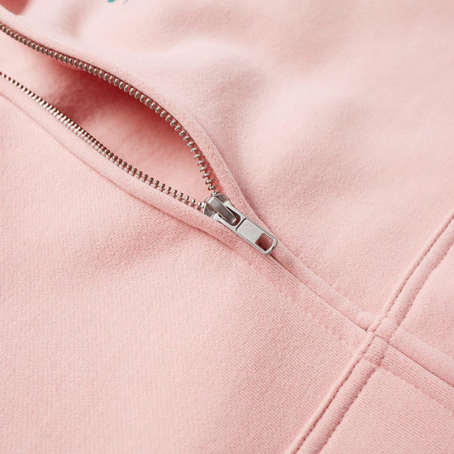 Stussy Basic Zip Hoodie 1974143 Dust Rose felpa con cappuccio