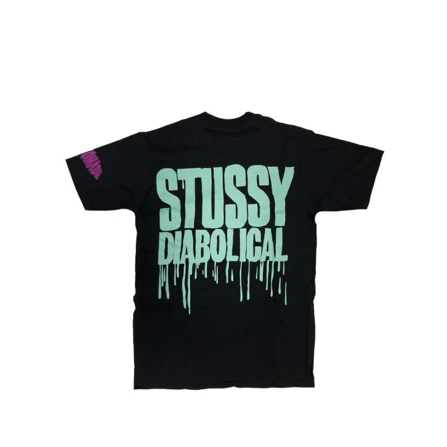 Stussy Customade Diabolical Gear Head Black Tee Limited Edition FCSC1901918