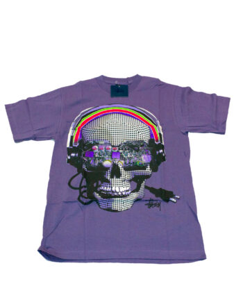 Stussy Cyber Skull Tee Purple Limited Edition 1901108