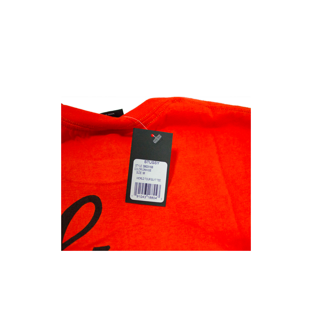 Stussy World Tour SS Tee Orange 3903168