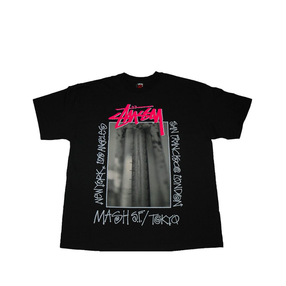 Stussy x Mash SF Tee Tire Tee Black Spring 2007