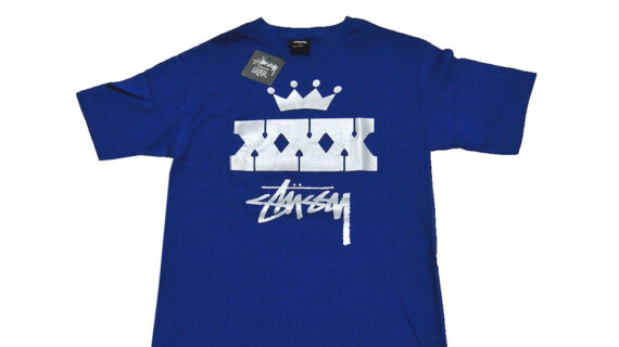 Stussy XXX Authentic Gear Blue Tee Limited Edition