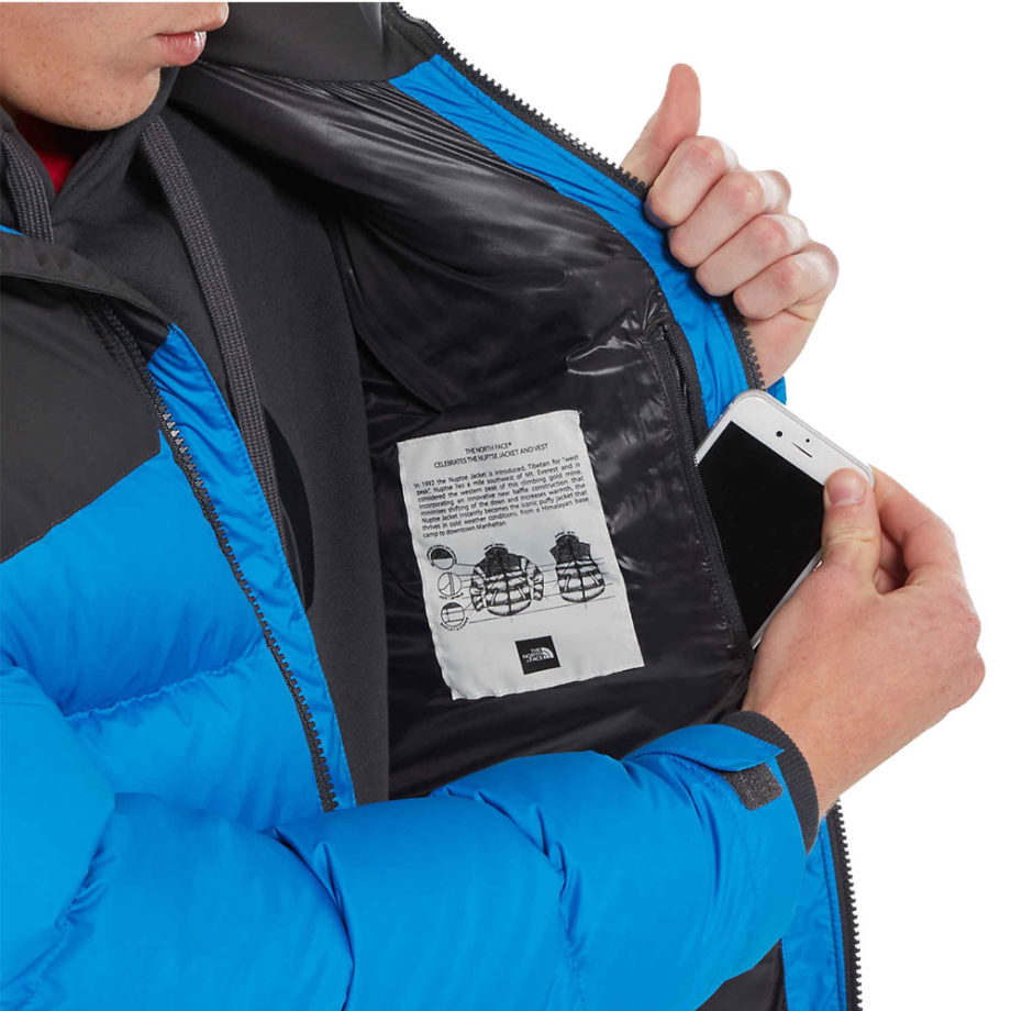 The North Face 1992 Nuptse Jacket Bomber Blue Asphalt Grey giaccone