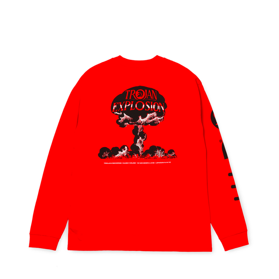 Carhartt Wip X Trojan Explosion Long Sleeve T-Shirt Red