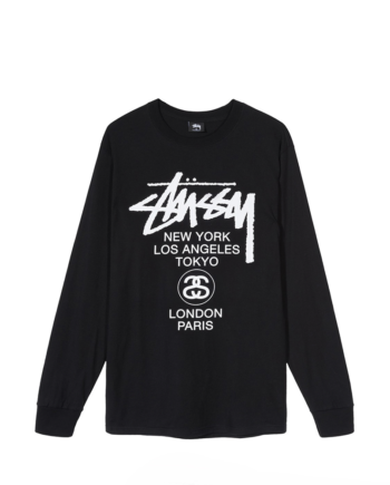 Stussy World Tour Long Sleeve Tee Black 2017
