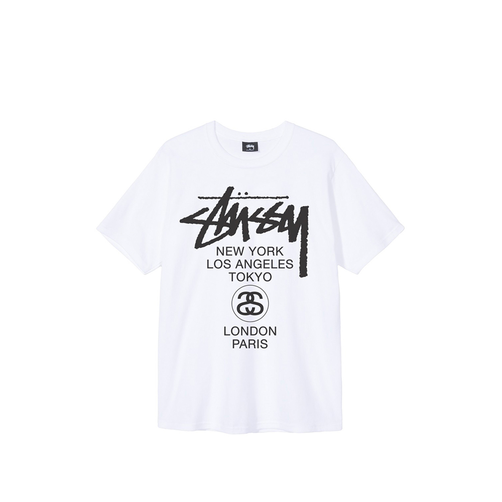 Stussy World Tour Tee Summer 2017 White Summer 2017 Collection