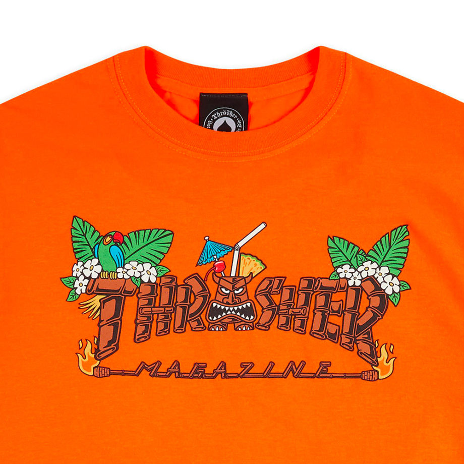 Thrasher Tiki T-Shirt Safety Orange