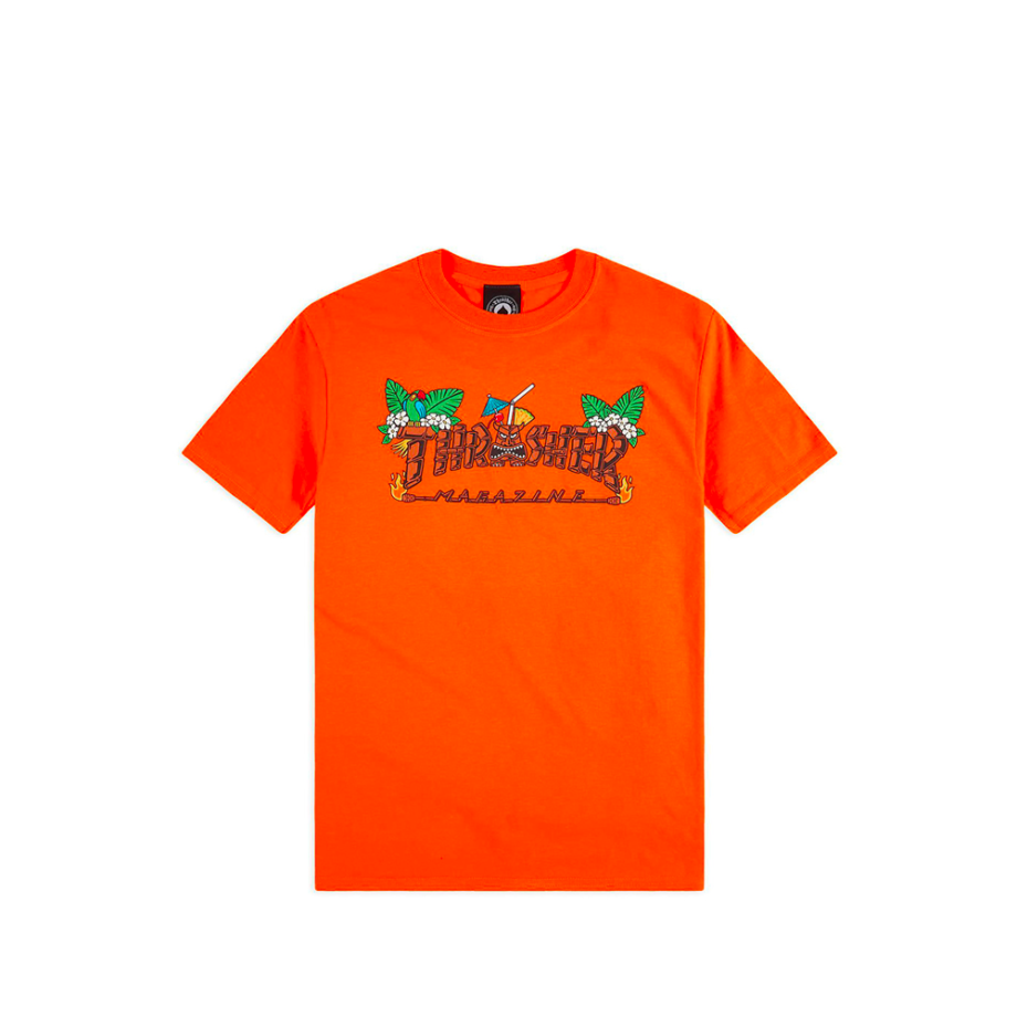 Thrasher Tiki T-Shirt Safety Orange