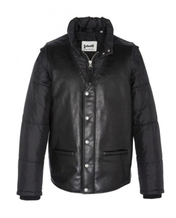 Schott Baltimore19 Bi-Materials CWU Jacket Black