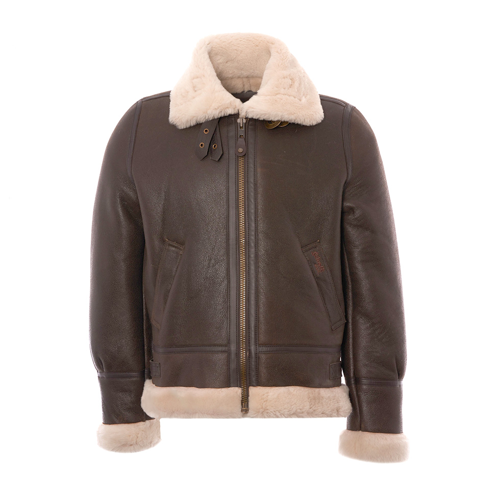 SCHOTT NYC LC1259 Bombardier Leather Flying Jacket Brown