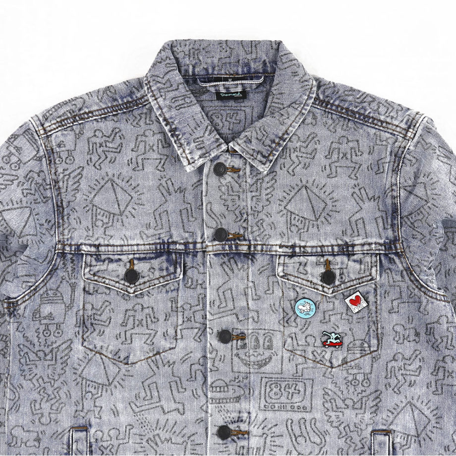 Diamond Supply Co. X Keith Haring Unity Denim Jacket Limited Edition