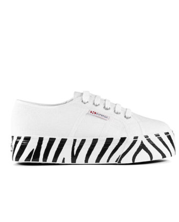 Superga White Zebra S41157W 2790 Cotw Printedfoxing