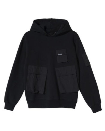 Stussy Cargo Fleece Hood / Felpa Black 218094