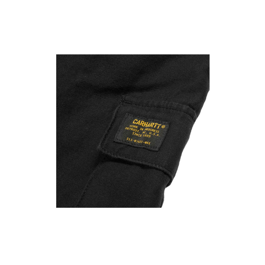 Carhartt Wip Bermuda Camper Short Black Rinsed