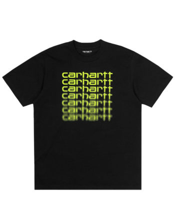 Carhartt Wip S/S Fading Script T-Shirt Black / Lime