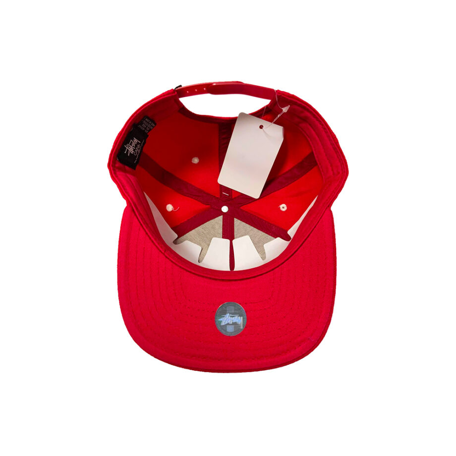 Stussy Chenille Snapback Cap Red - Cappello Rosso
