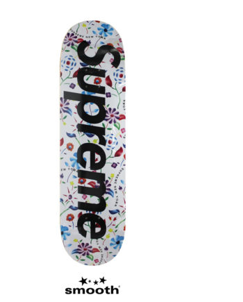 Supreme Airbrushed Floral Skateboard Deck White 8.375"