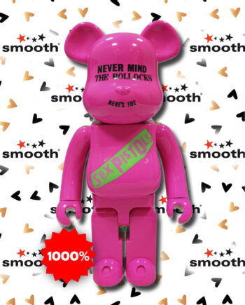 Medicom Toy Sex Pistols Pink Green Version Bearbrick 1000% 2007