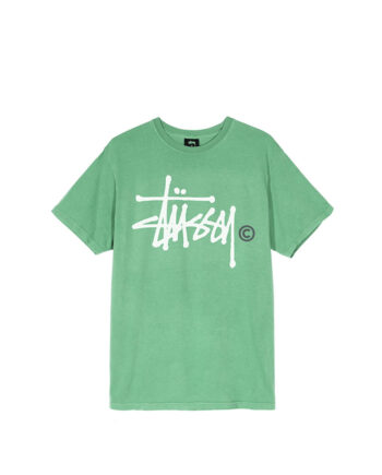 Stussy Basic Logo Pig Dyed Tee Moss 1904553