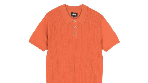 Stussy Cable SS Polo Rust 117077