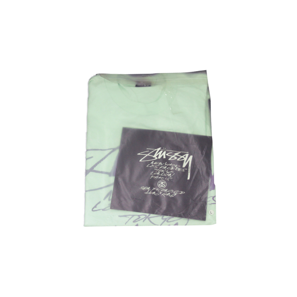 Stussy Mint Green Tee World Tour 2006 Futura Limited Edition