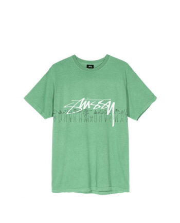 Stussy People Stripe Pig Dyed Tee Moss 1904555