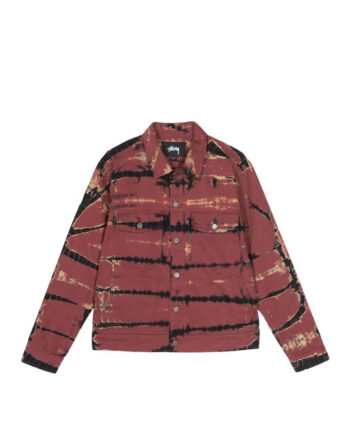 Stussy Rip Dye Ranch Jacket Brick 115515