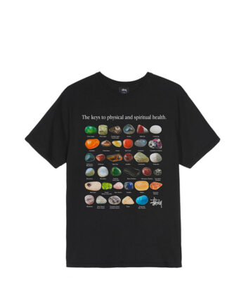 Stussy Stones Pig Dyed Tee Black 1904557