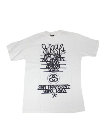 Stussy White Tee World Tour 2006 Flying Fortress FASC1901243 Limited Edition