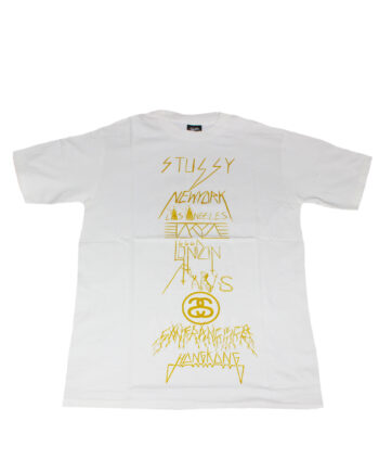 Stussy White Tee World Tour 2006 Neck Face Limited Edition