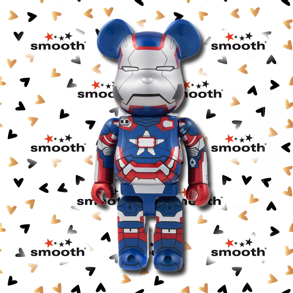 Medicom Toy Iron Man 3 Iron Patriot Bearbrick 400% 2013 Limited 