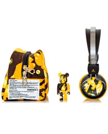Medicom Toy Wesc Bearbrick Set Bongo Giallo - Yellow Headphones