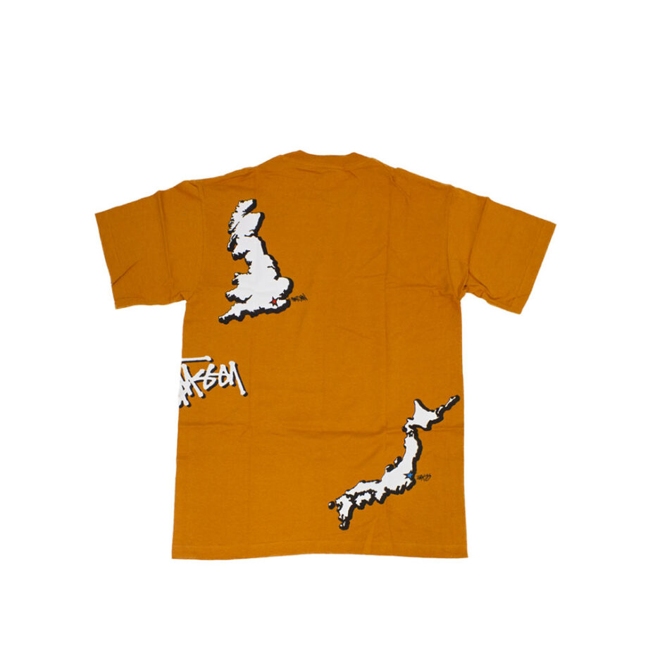 Stussy Mappin' Orange Tee Limited Edition 1901153