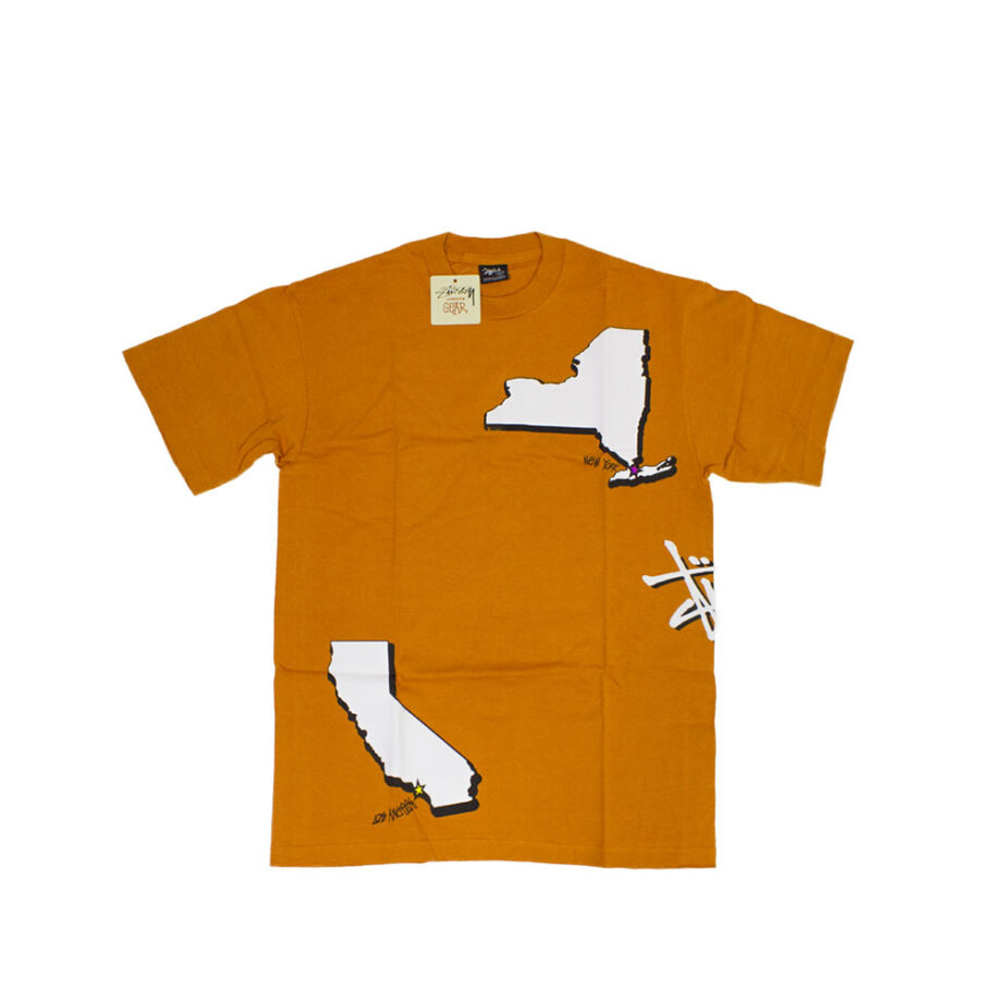 Stussy Mappin' Orange Tee Limited Edition 1901153