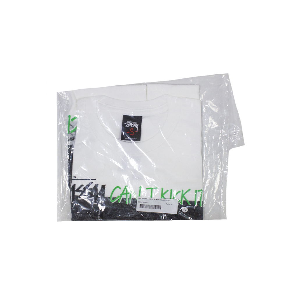 Stussy SC SS Kick Knowledge White Tee Limited Edition EESC3902084