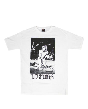 Stussy White SC SS Stooges Iggy Pop Tee Limited Edition FBSC1901589