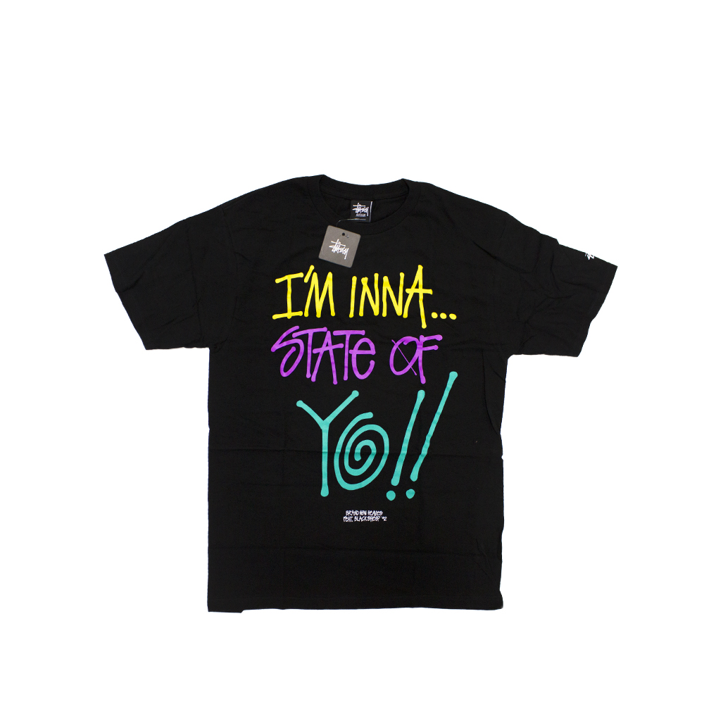 Stussy x Delicious Vinyl State Of Yo!! Black Tee Limited Edition 3902371