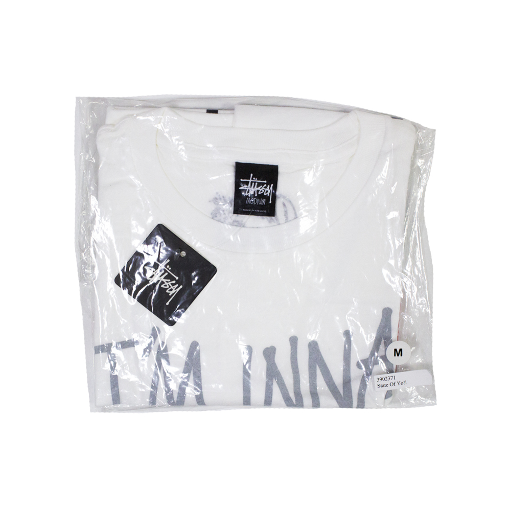 Stussy x Delicious Vinyl State Of Yo!! White Tee Limited Edition