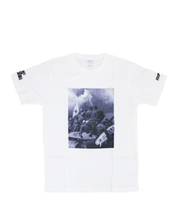 Stussy Customade x Fergadelic Authentic Surf Invasion White Tee Limited Edition SFSC0900084