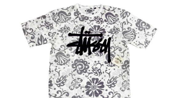 Stussy Flowers All Over Print White / Violet Tee Limited Edition