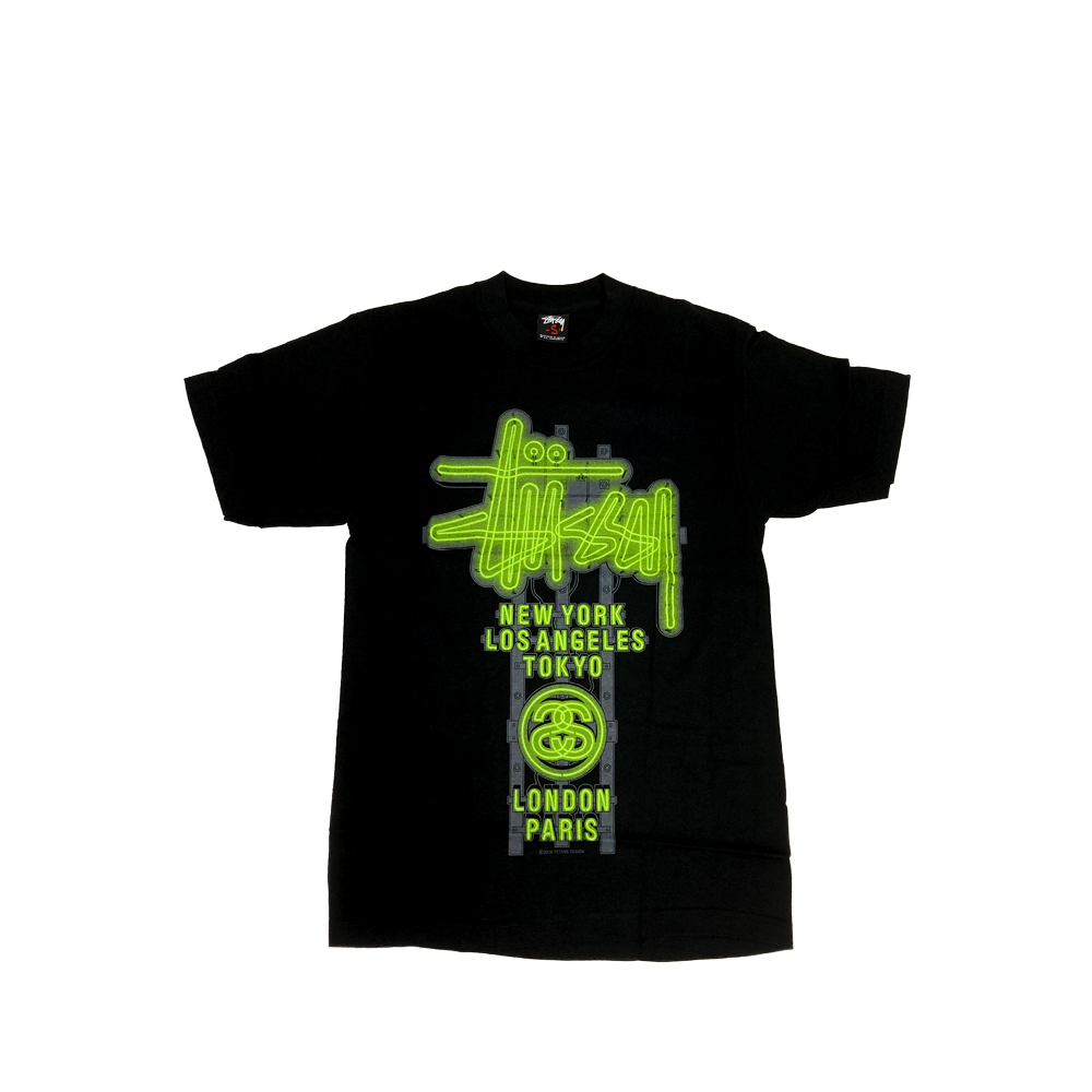 Stussy Customade Neon Black Tee Limited Edition SDSC3901999