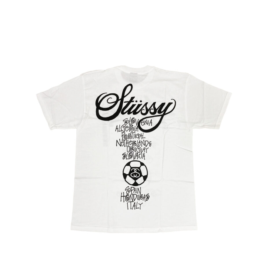 Stussy SC SS WC World Cup White Tee Limited Edition