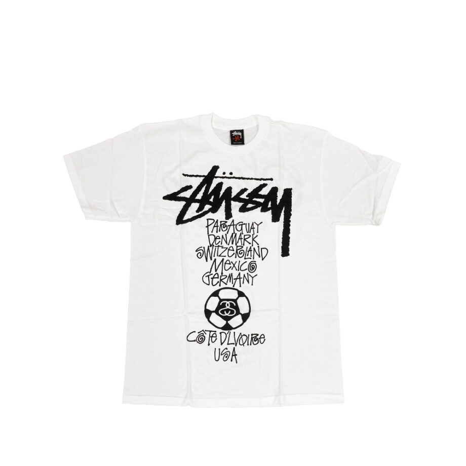 Stussy SC SS WC World Cup White Tee Limited Edition