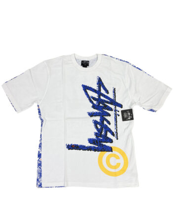 Stussy White / Cyan Tee All Over Print Limited Edition 014999