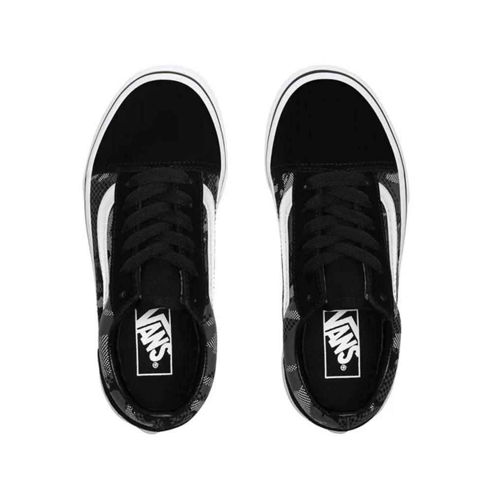 Vans Patrern Camo Old Skool Black/True White - Kids VN0A4BUU0GS1
