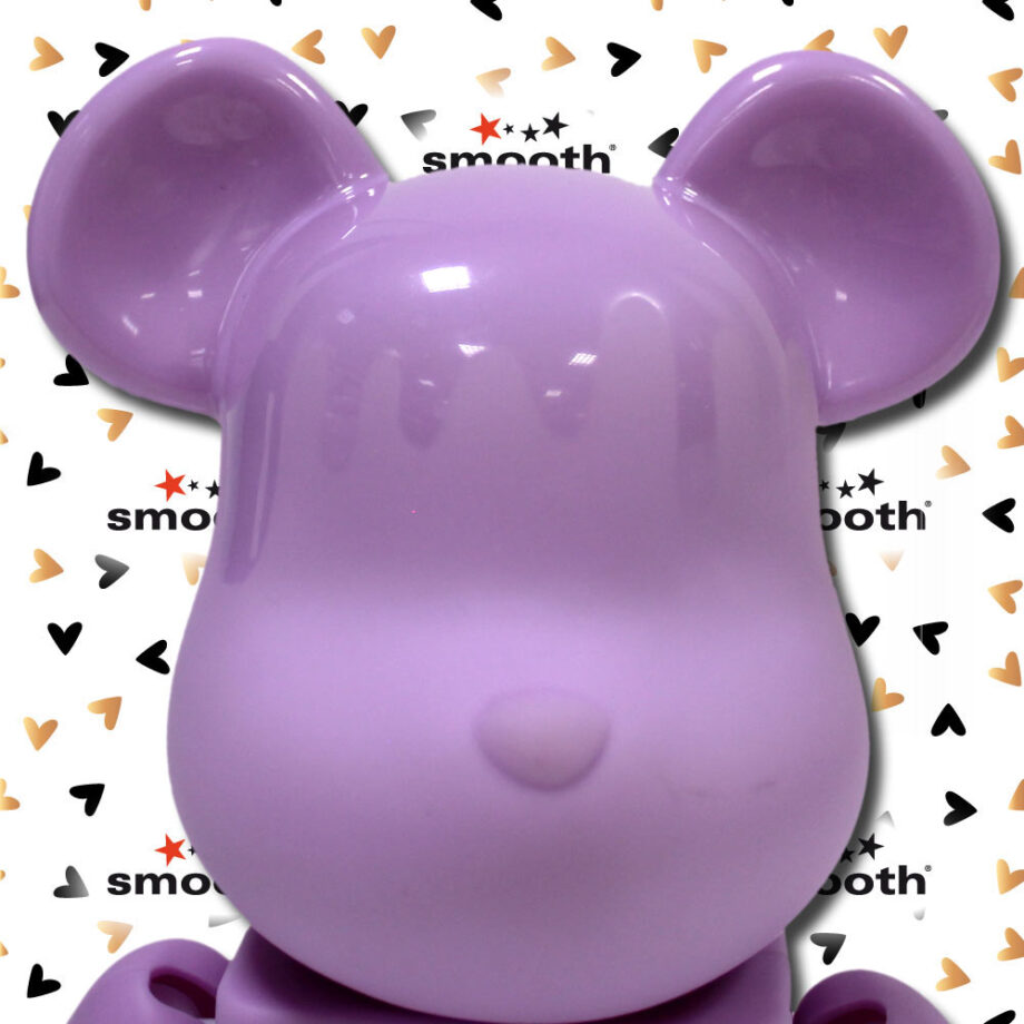 Medicom Toy Candle Purple Bearbrick 400% Glow in the Dark Lamp 2013 Limited Edition