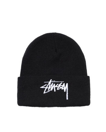 Stussy Big Stock Cuff Beanie Black 132985