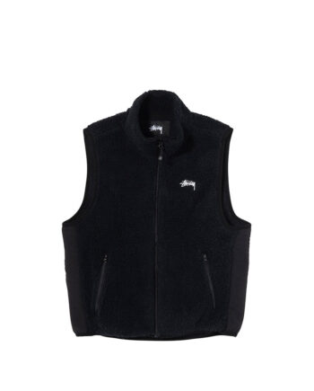 Stussy Block Sherpa Vest Black 118390