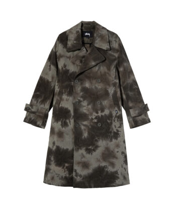 Stussy Dyed Trench Coat/Cappotto Olive Drab 115533